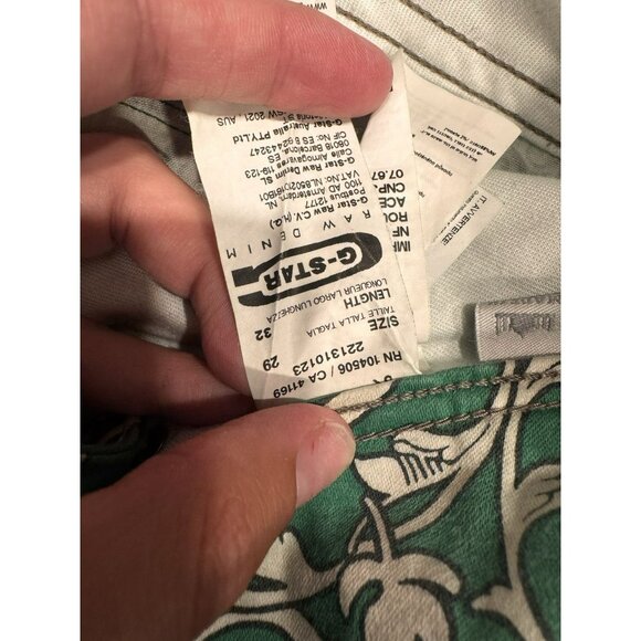 G Star Raw Women’s Green Design Jeans Tapered 29x32 - Picture 5 of 7
